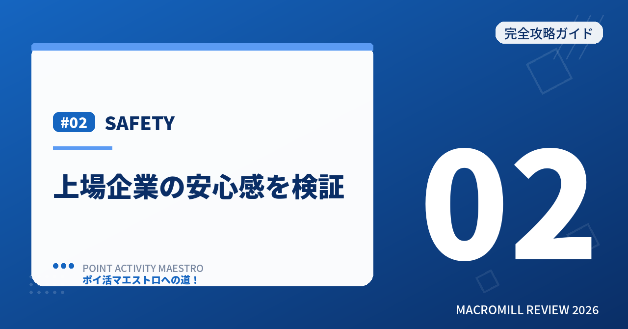 SAFETY 安全性を4つの視点で検証